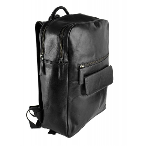 Mochila de piel natural 38x28x11 cm BLOKE