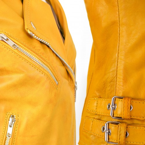 Chaqueta heavy de piel modelo SYKO