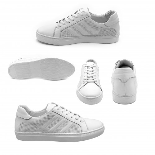 Sneakers de piel con cordones modelo TECHNIC