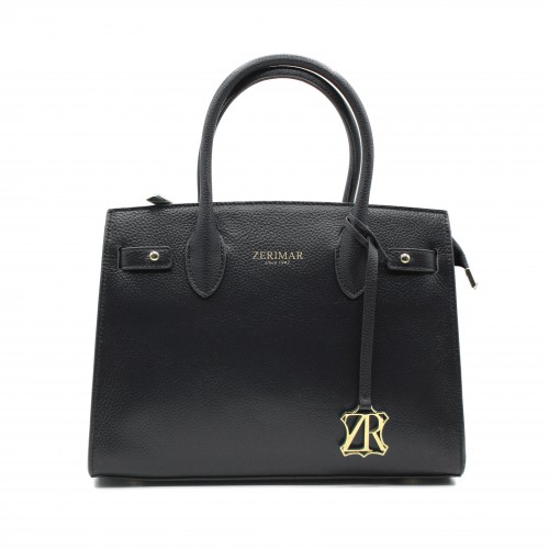 Bolso de piel con doble asa 29x24x10 cm AFFARY