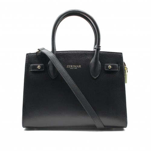 Bolso de piel con doble asa 29x24x10 cm AFFARY