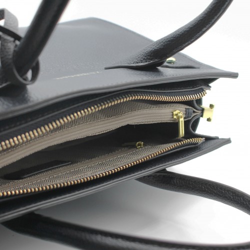 Bolso de piel con doble asa 29x24x10 cm AFFARY