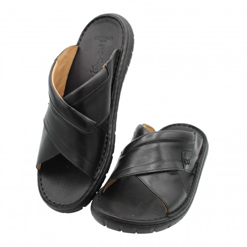 Sandalia de piel cruzada modelo JAMADA