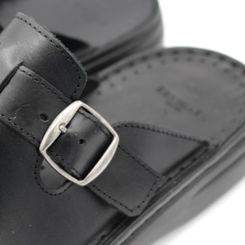 Zuecos de piel con hebilla modelo BOSTON