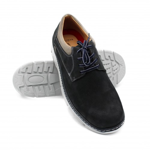 Zapatos de piel 2 colores con cordones modelo BIONIO