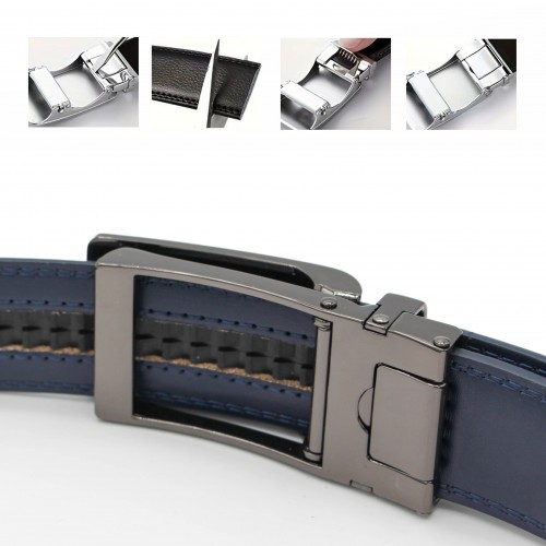 Cinturón de piel con hebilla automatica modelo FROLO