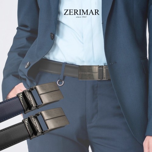 Cinturón de piel con hebilla automatica modelo FROLO