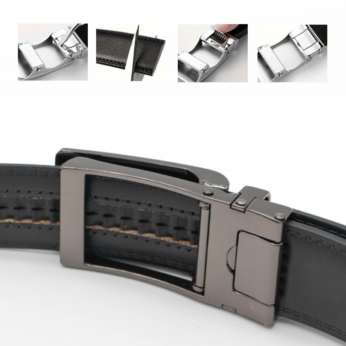 Cinturón de piel con hebilla automatica modelo FROLO