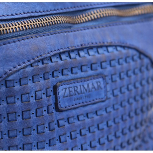 Bolso de piel trenzado 26x26x4 cm