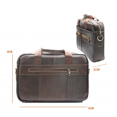 Maletin de piel modelo GOCHE 40x28x6,5 cm