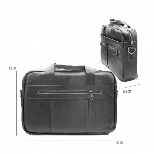 Maletin de piel modelo GOCHE 40x28x6,5 cm