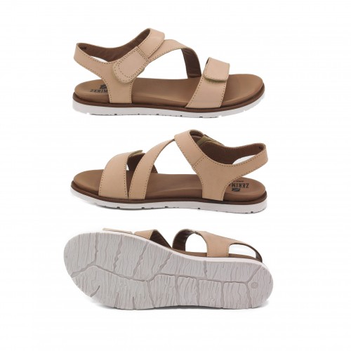 Sandalias planas de piel modelo FAHAR