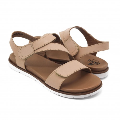 Sandalias planas de piel modelo FAHAR