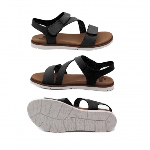 Sandalias planas de piel modelo FAHAR