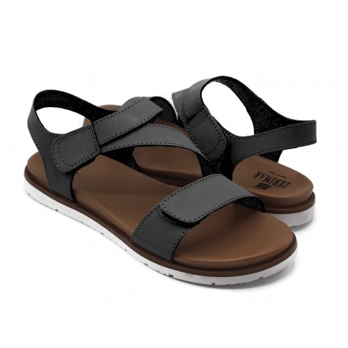 Sandalias planas de piel modelo FAHAR