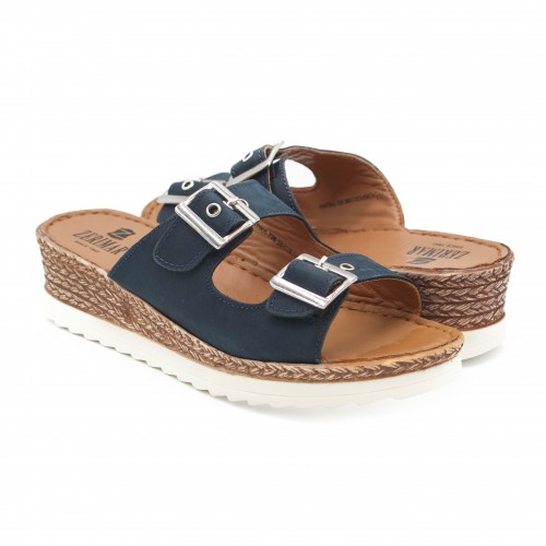 Sandalias con hebilla de piel modelo NONE