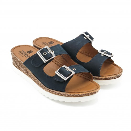 Sandalias con hebilla de piel modelo NONE