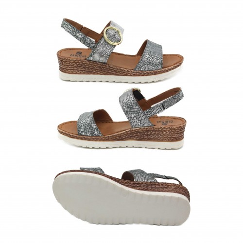 Sandalias con hebilla de piel modelo SITEA