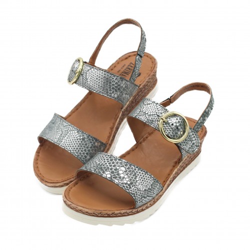 Sandalias con hebilla de piel modelo SITEA