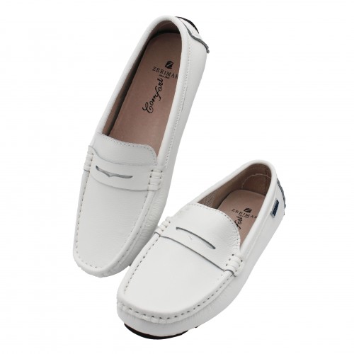 Mocasines de piel con antifaz modelo ALCAR