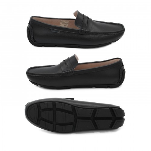 Mocasines de ante natural con antifaz modelo BINNY