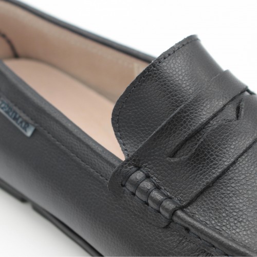 Mocasines de ante natural con antifaz modelo BINNY