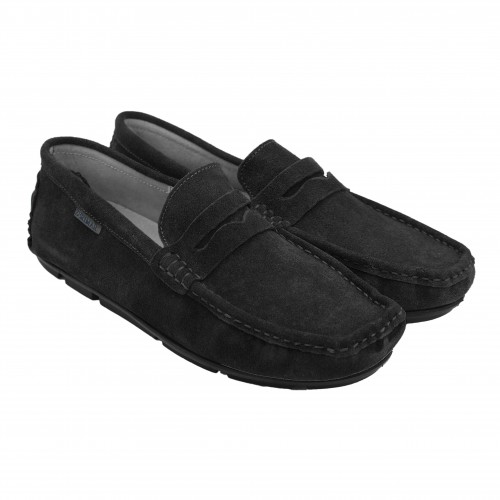 Mocasines de ante natural con antifaz modelo BONNY