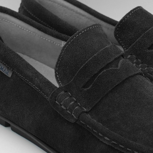 Mocasines de ante natural con antifaz modelo BONNY