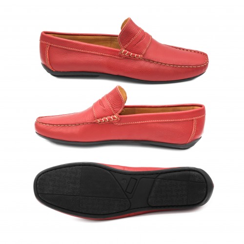 Mocasines antifaz de piel para hombre - tallas grandes
