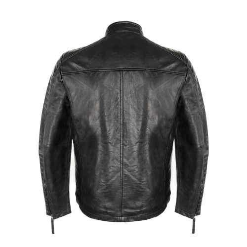 Chaqueta de piel con detalle relieve modelo NAVAR