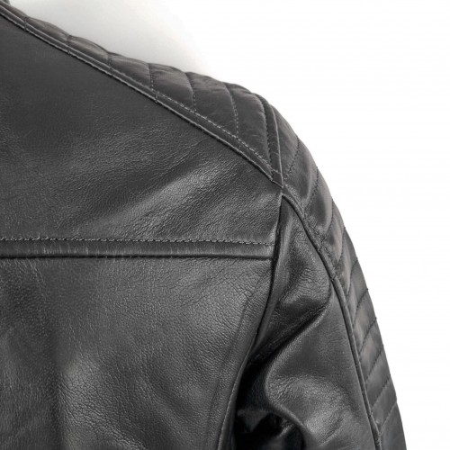 Chaqueta de piel con detalle relieve modelo NAVAR