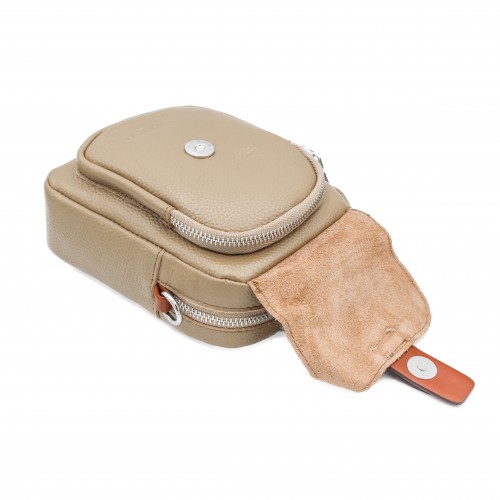 Bolso bandolera pequeño de piel 18x12,5x8 cm