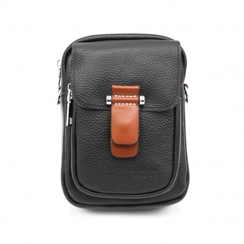 Bolso bandolera pequeño de piel 18x12,5x8 cm