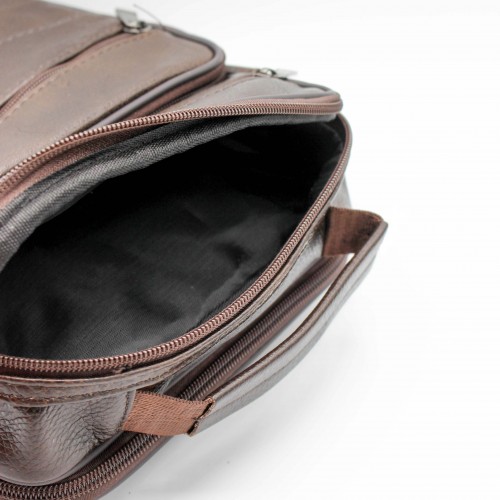 Bolso bandolera de piel modelo CALATE 25x19x8 cm