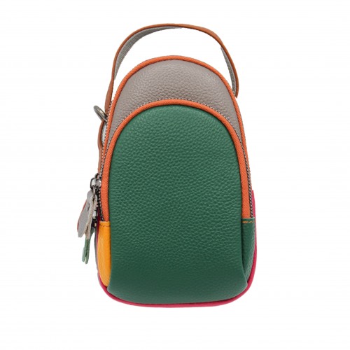 Bolso bandolera de piel...