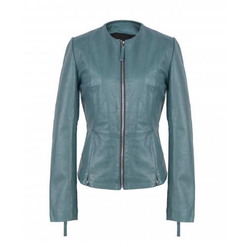 Chaqueta de piel con...