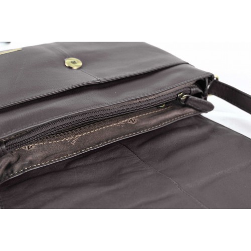 Bolso solapa de piel 21x25x7 cm CLOSET Zerimar - 11