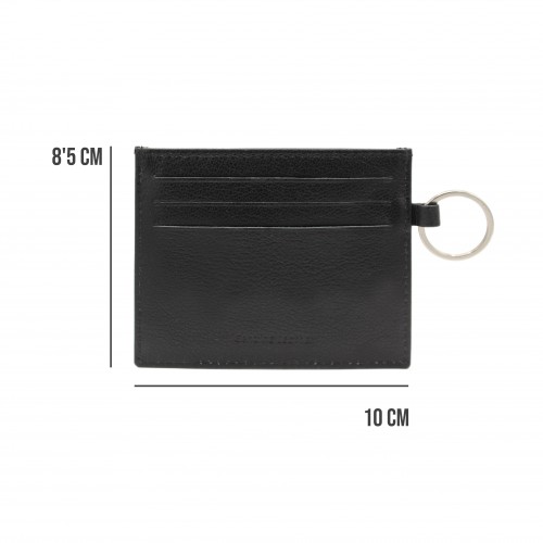 Tarjetero de piel con llavero 8,5x10 cm BLUNDY