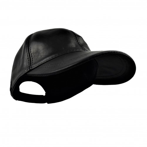 Gorra de beisbol de cuero con cierre ajustable