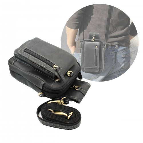 Bolso bandolera de piel modelo CORA 21x15x6 cm