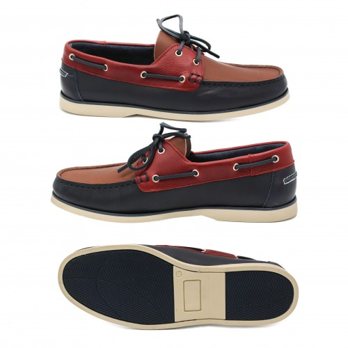 Mocasines de piel con cordones modelo FIERO