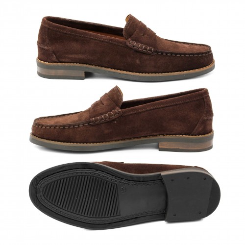 Mocasines de piel de serraje modelo GLAMO