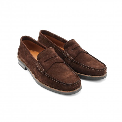 Mocasines de piel de serraje modelo GLAMO