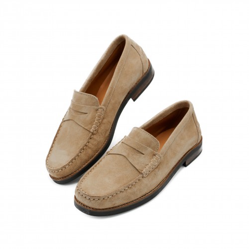 Mocasines de piel de serraje modelo GLAMO