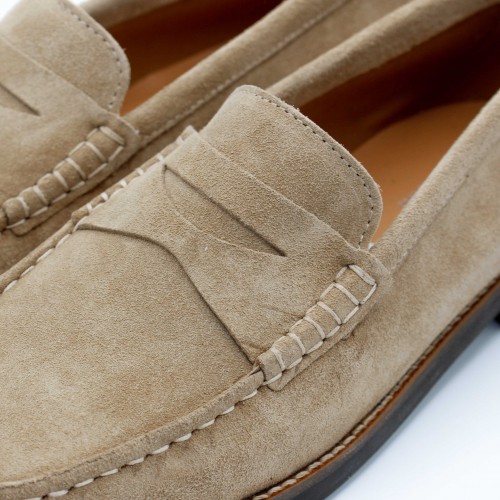 Mocasines de piel de serraje modelo GLAMO