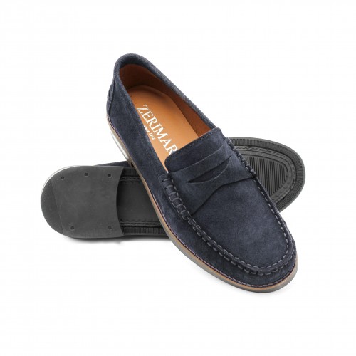 Mocasines de piel de serraje modelo GLAMO