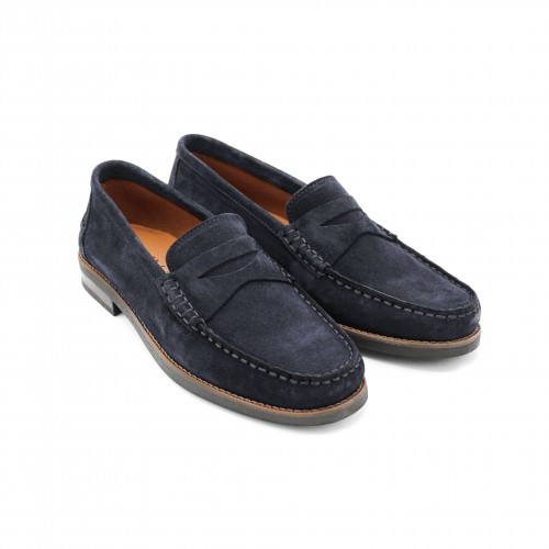 Mocasines de piel de serraje modelo GLAMO