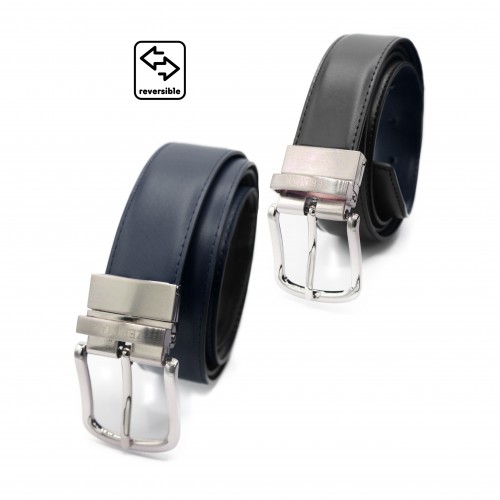 Cinturon reversible de piel de 32 mm modelo DOUBLO