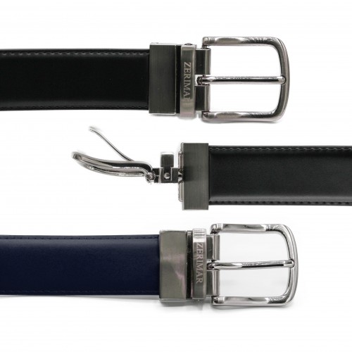 Cinturon reversible de piel de 32 mm modelo DOUBLO