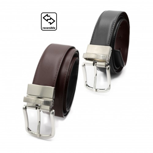 Cinturon reversible de piel de 32 mm modelo DOUBLO
